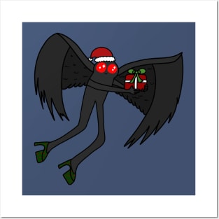 Holiday Mothman Posters and Art